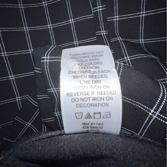 Express Navy and White Plaid Pants Size 10 Long - Picture 2 of 10